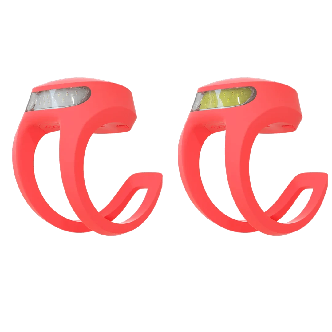 Knog Frog V3 Front & Rear Light Set Tequila Sunrise