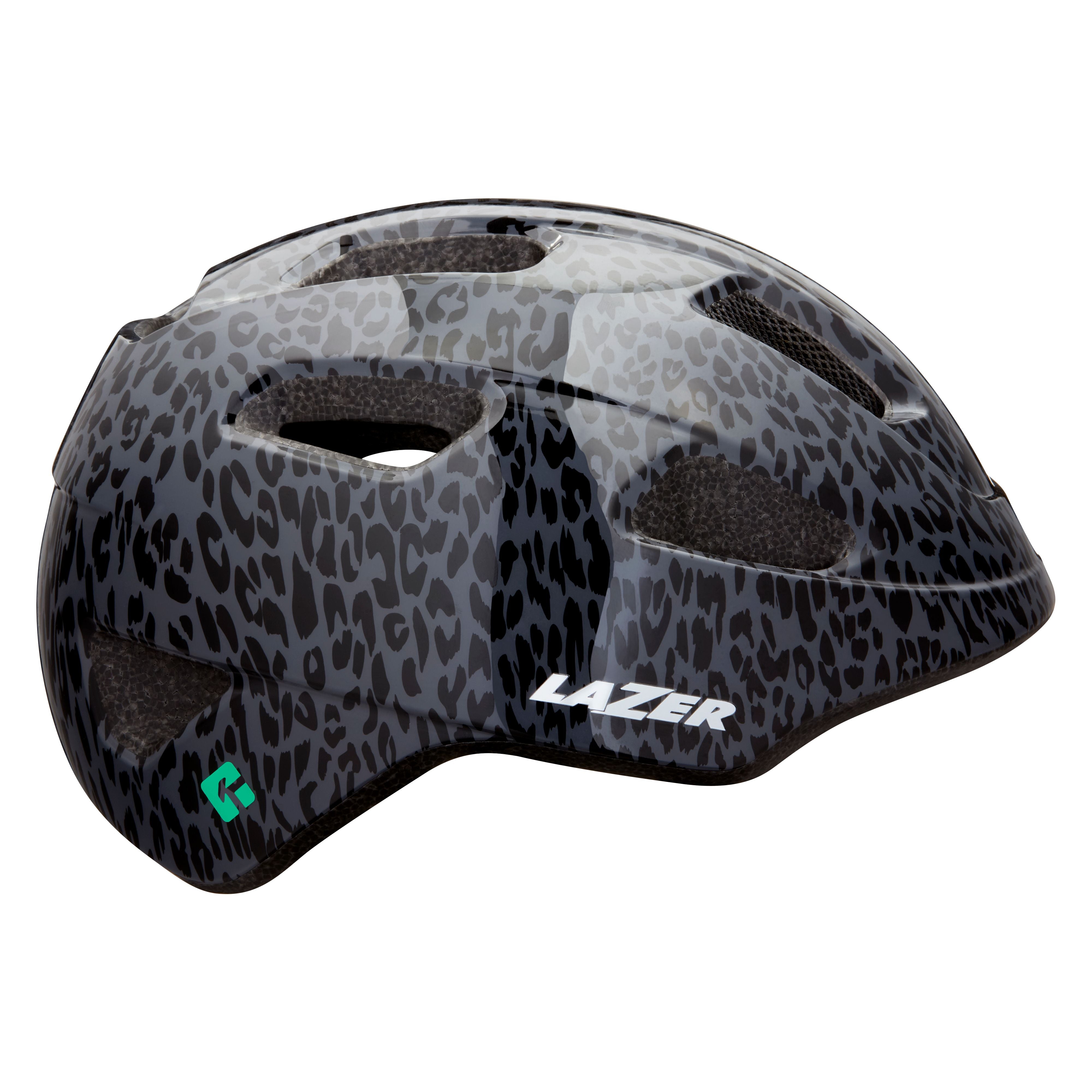 Lazer Nut'Z KinetiCore Kids Bike Helmet Black Leopard / Unisize
