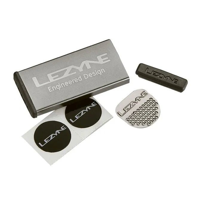 Lezyne Metal Puncture Repair Patch Kit Silver