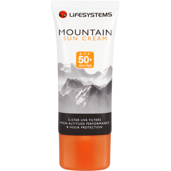 Lifesystems Mountain SPF 50+ Sun Cream 50ml Black / Orange / 50 ml