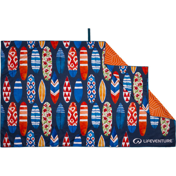 Lifeventure Recycled SoftFibre Trek Towel Blue / Red / One Size