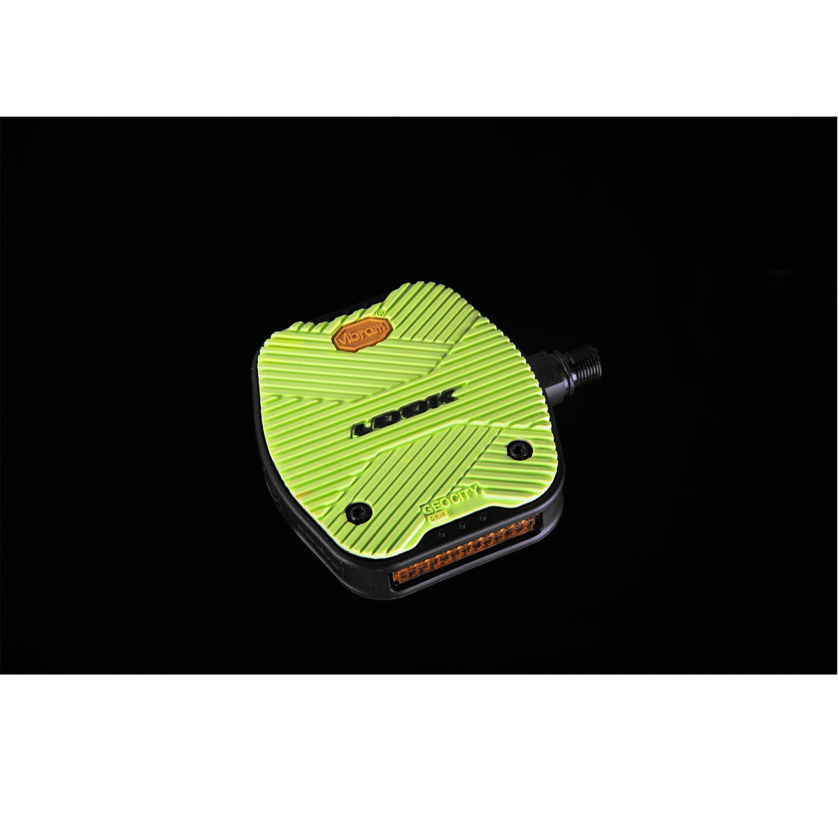 Look Geo City Grip Flat Pedals Lime