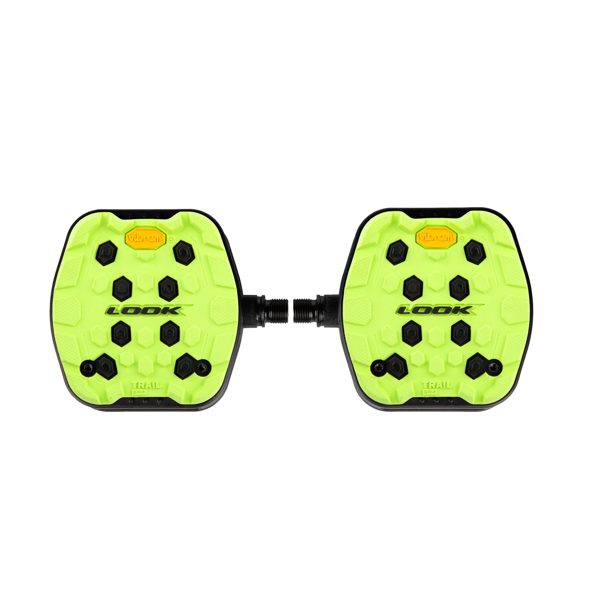 Look Trail Grip Flat Pedals Lime