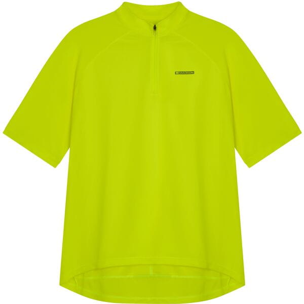Madison Freewheel Men's Short Sleeve Jersey Hi Viz Yellow / Large