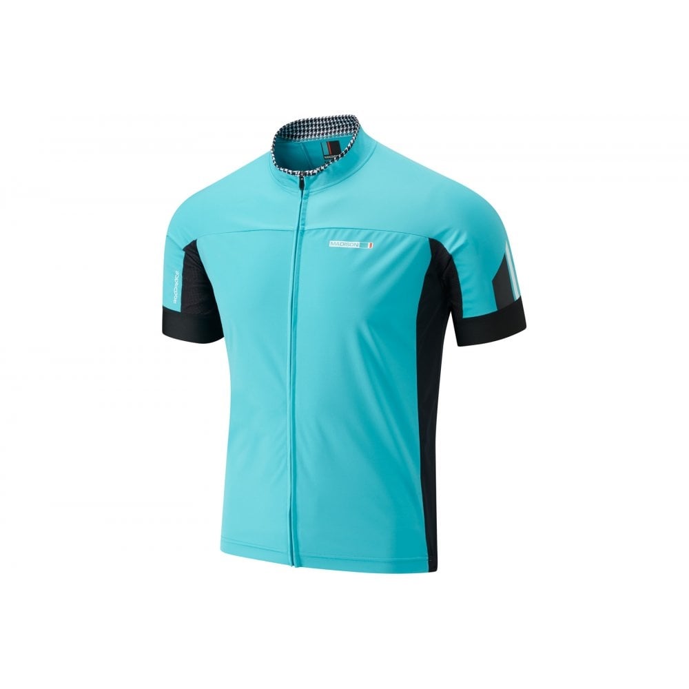 Madison Road Race men's windtech short sleeve jersey Hi-Viz Yellow / Black / S