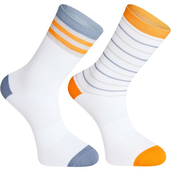 Madison Sportive Long Socks Twin Pack White / L