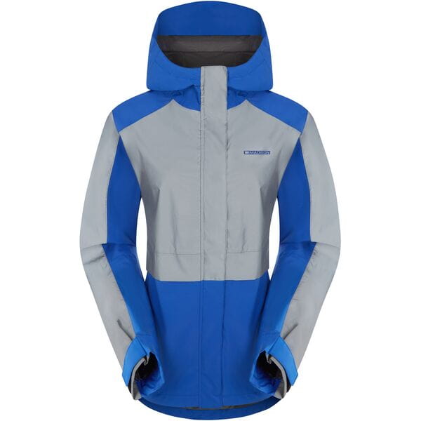 Madison Stellar FiftyFifty Reflective Women's 2-Layer Waterproof Jacket Silver / Blue / Size 10
