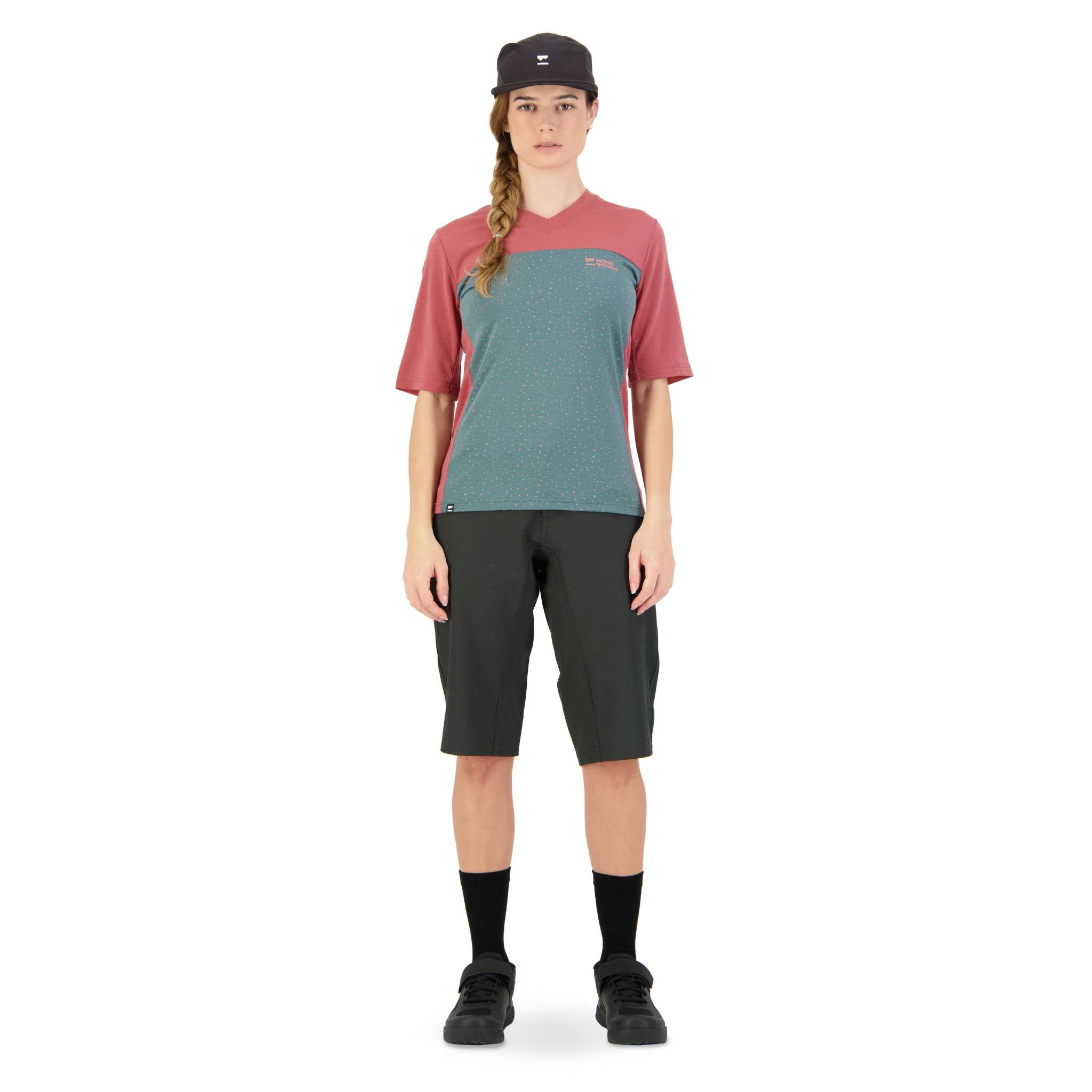 Mons Royale Women's Redwood Enduro VT Jersey - Terracotta / Terrazzo