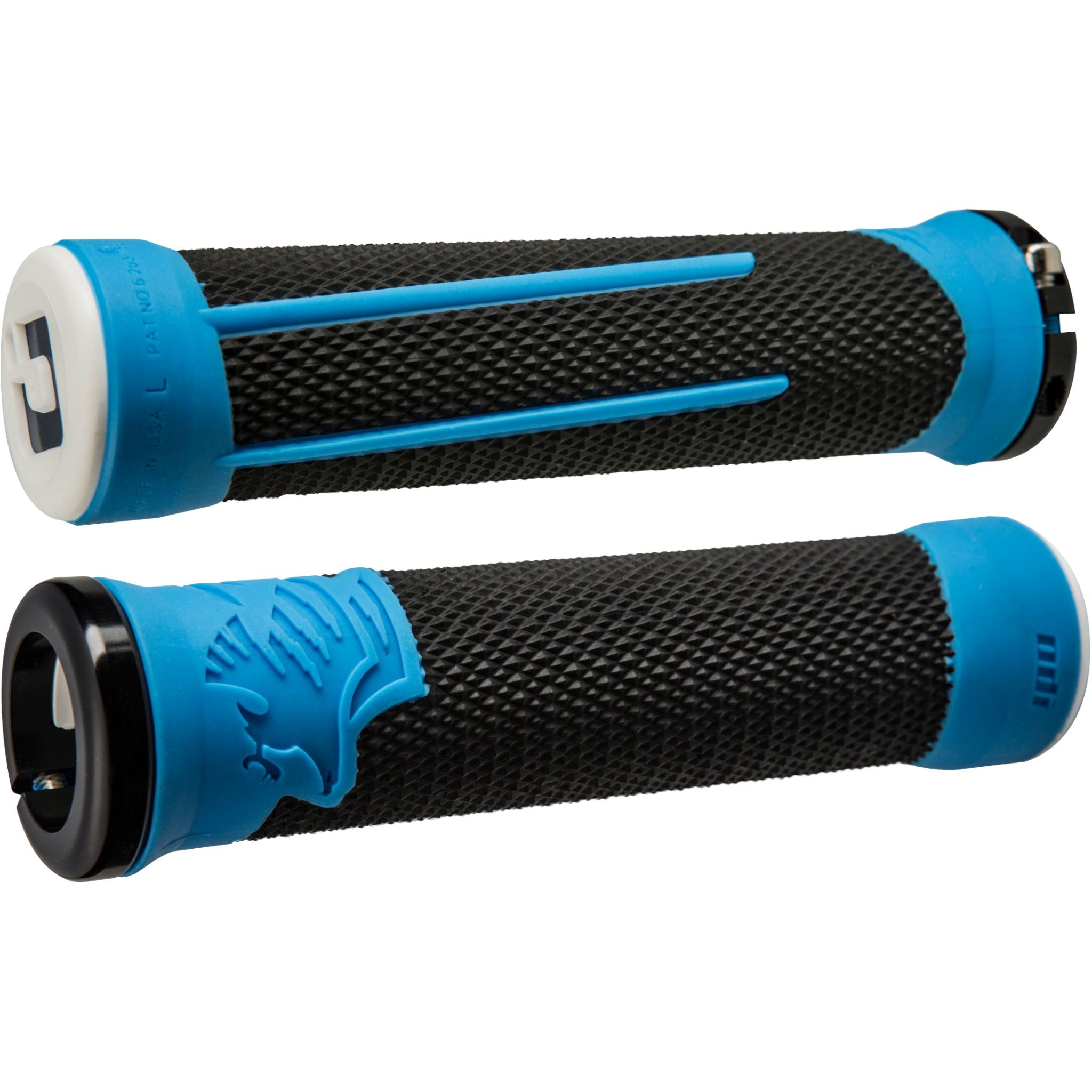 ODI AG2 v2.1 MTB Lock On Grips Black / Blue / 135 mm