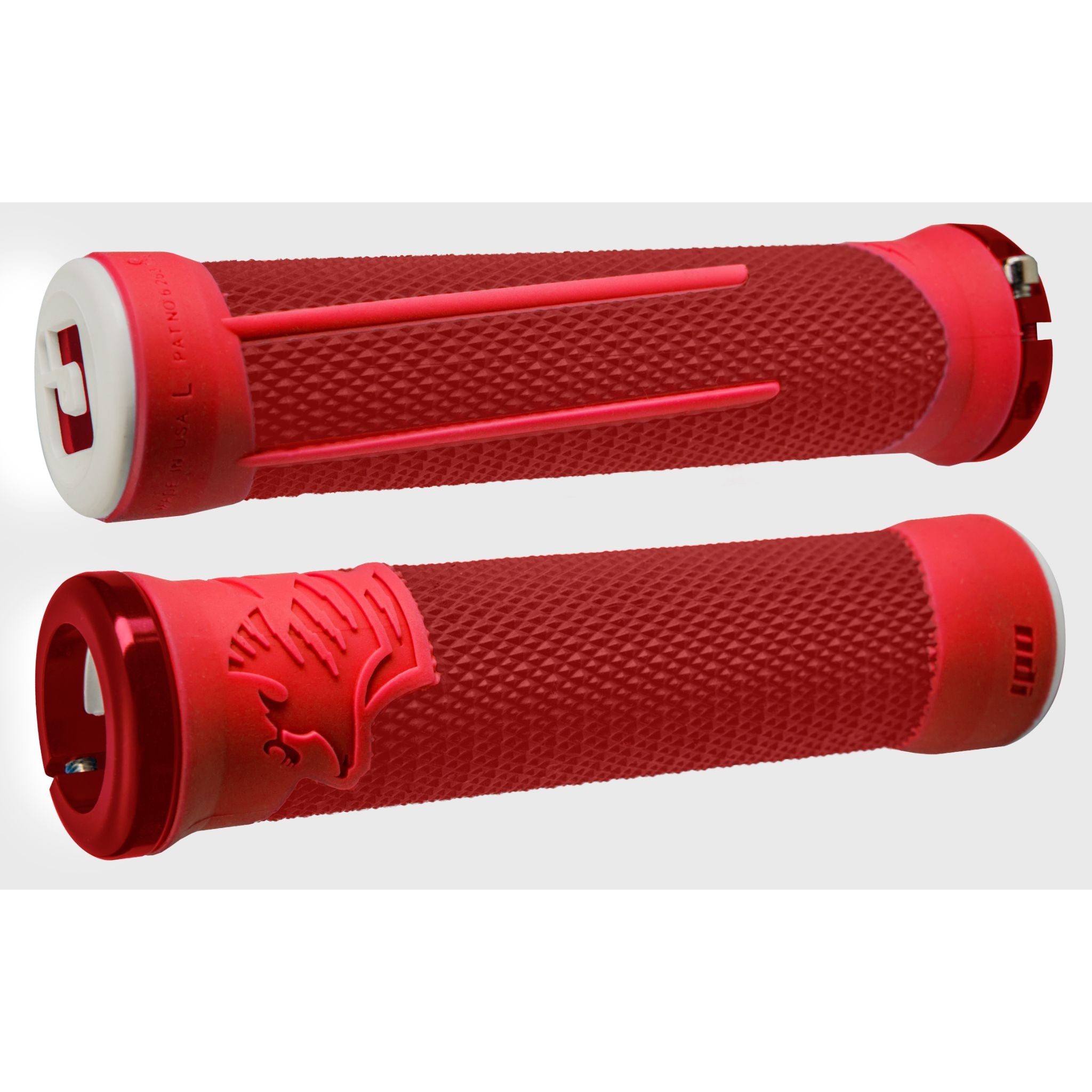 ODI AG2 v2.1 MTB Lock On Grips Red / 135 mm