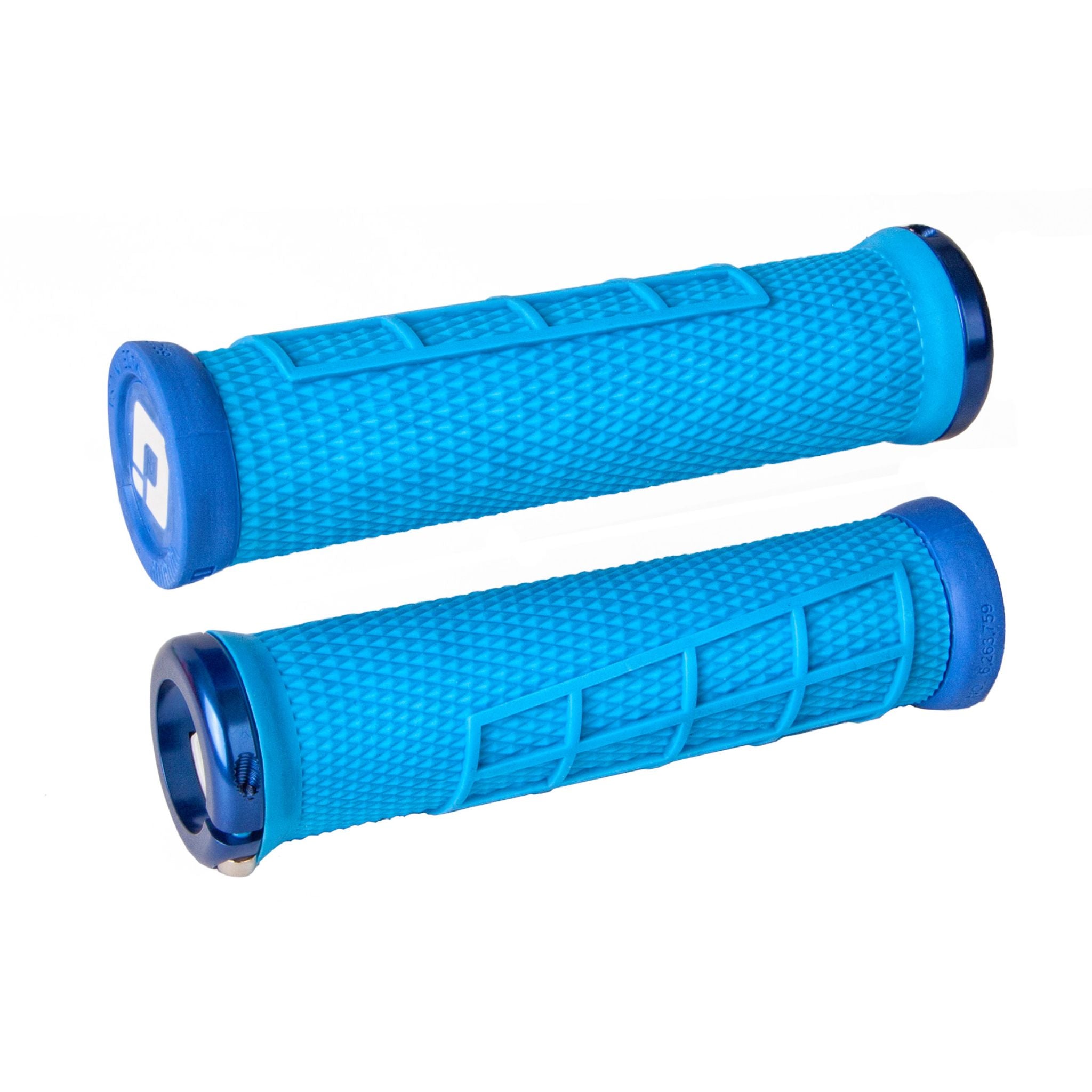 ODI Elite Flow MTB Lock On Grips Blue / 130 mm