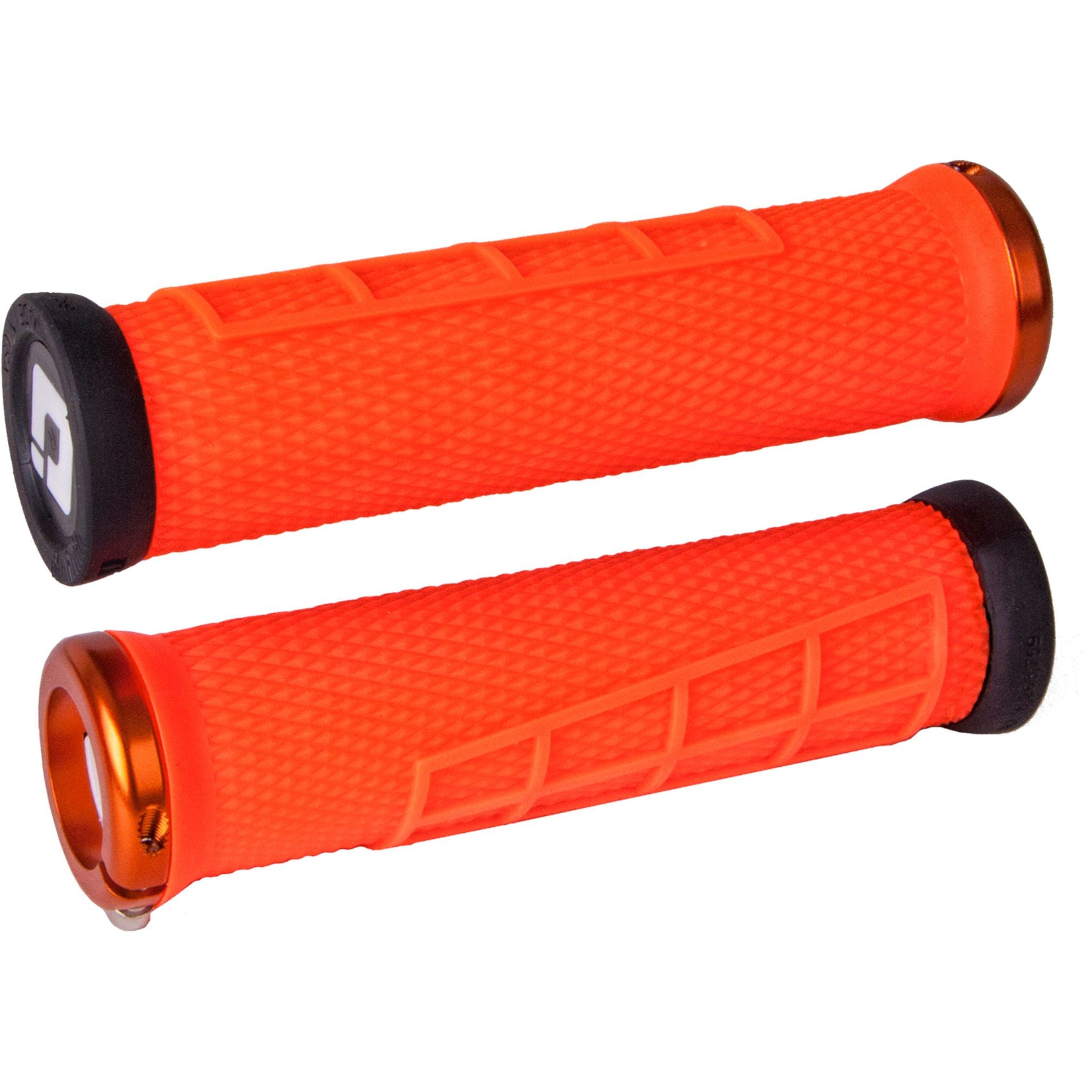 ODI Elite Flow MTB Lock On Grips Orange / 130 mm