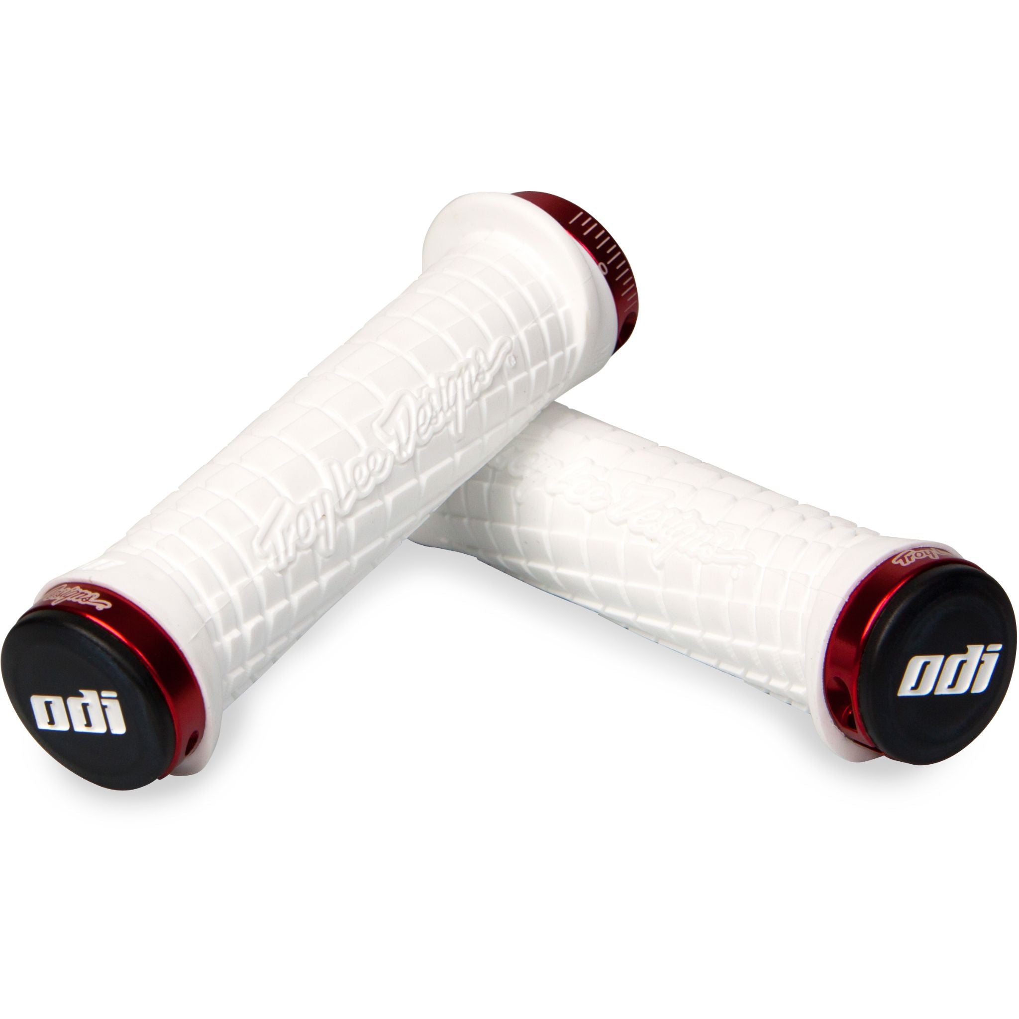 ODI Troy Lee Designs Lock-On Grips White / 130 mm