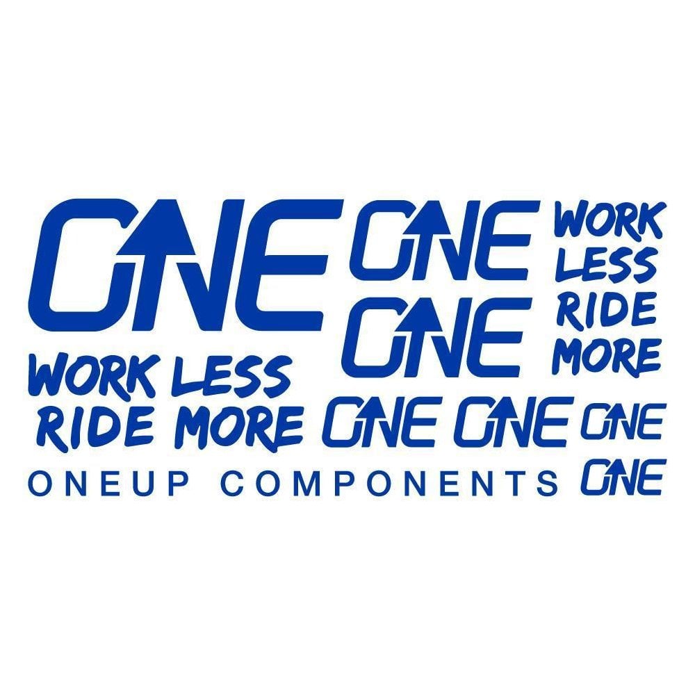 OneUp Handlebar Decal Kit Blue