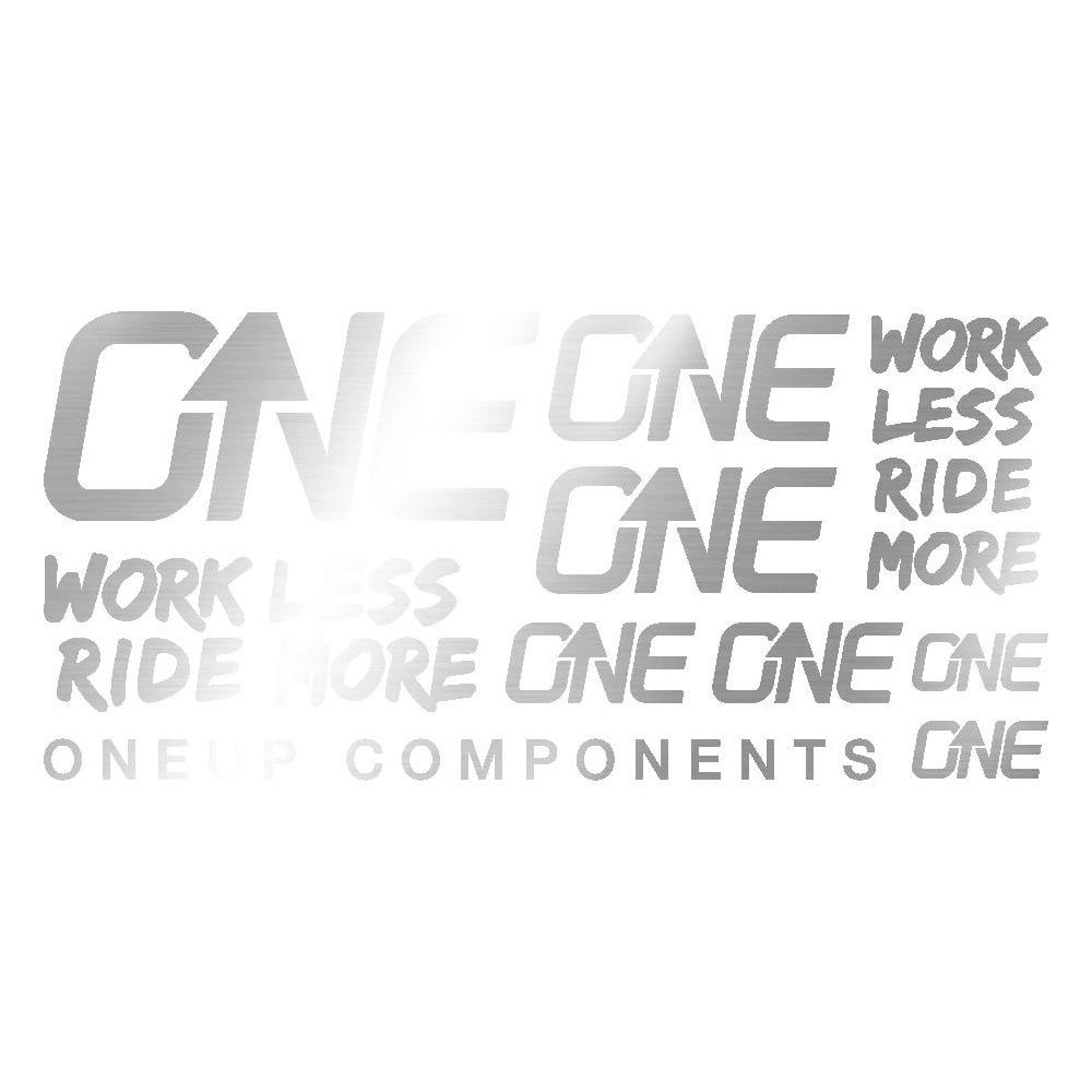 OneUp Handlebar Decal Kit Silver
