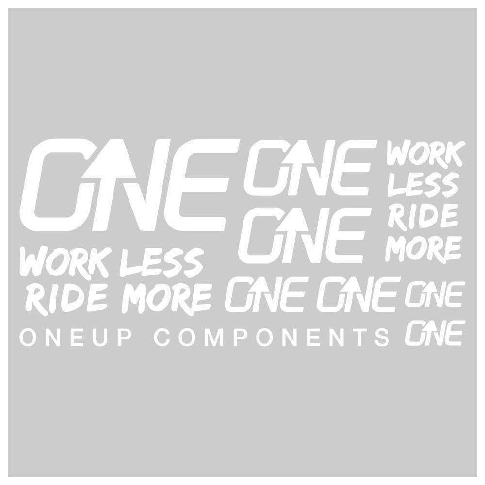 OneUp Handlebar Decal Kit White