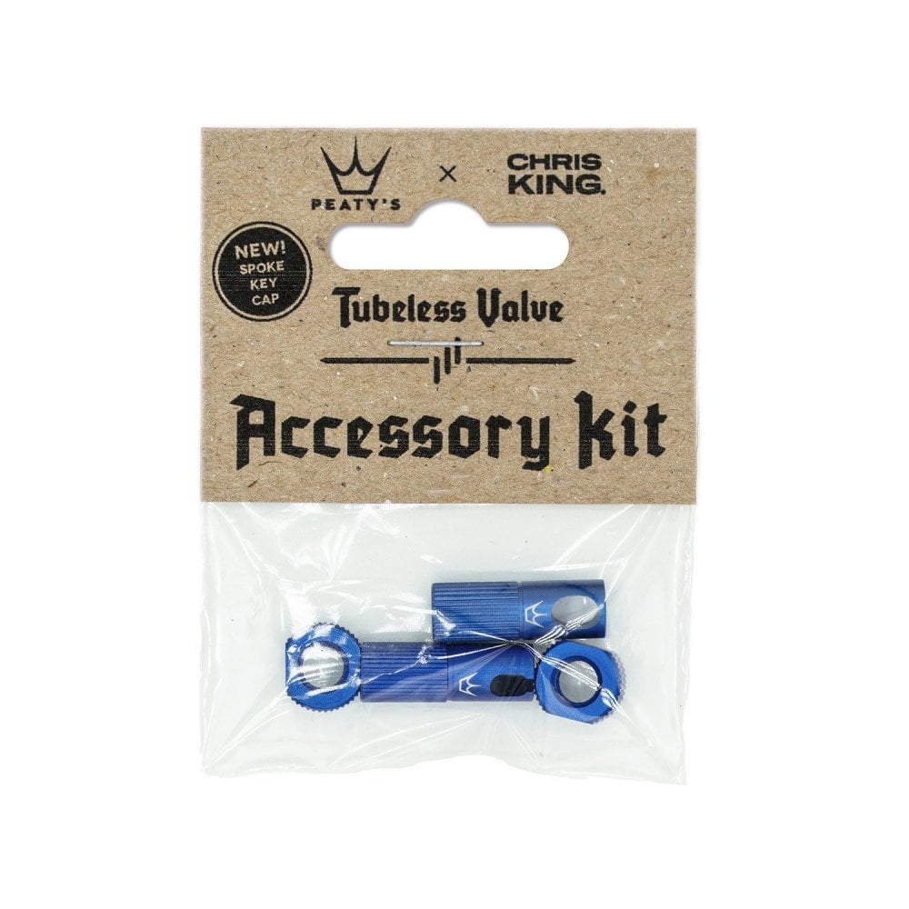 Peaty's Chris King Tubeless Valve Accessory Kit Navy