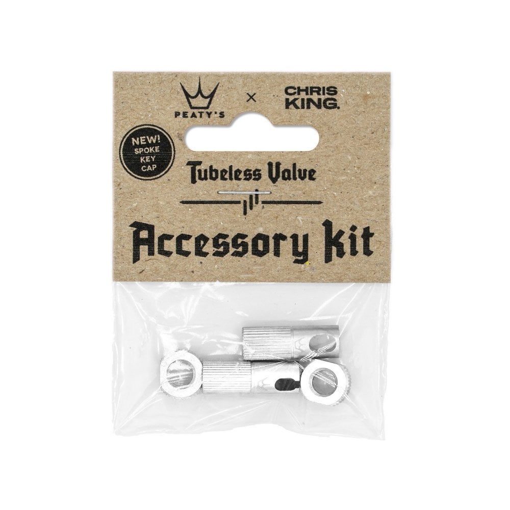Peaty's Chris King Tubeless Valve Accessory Kit Silver