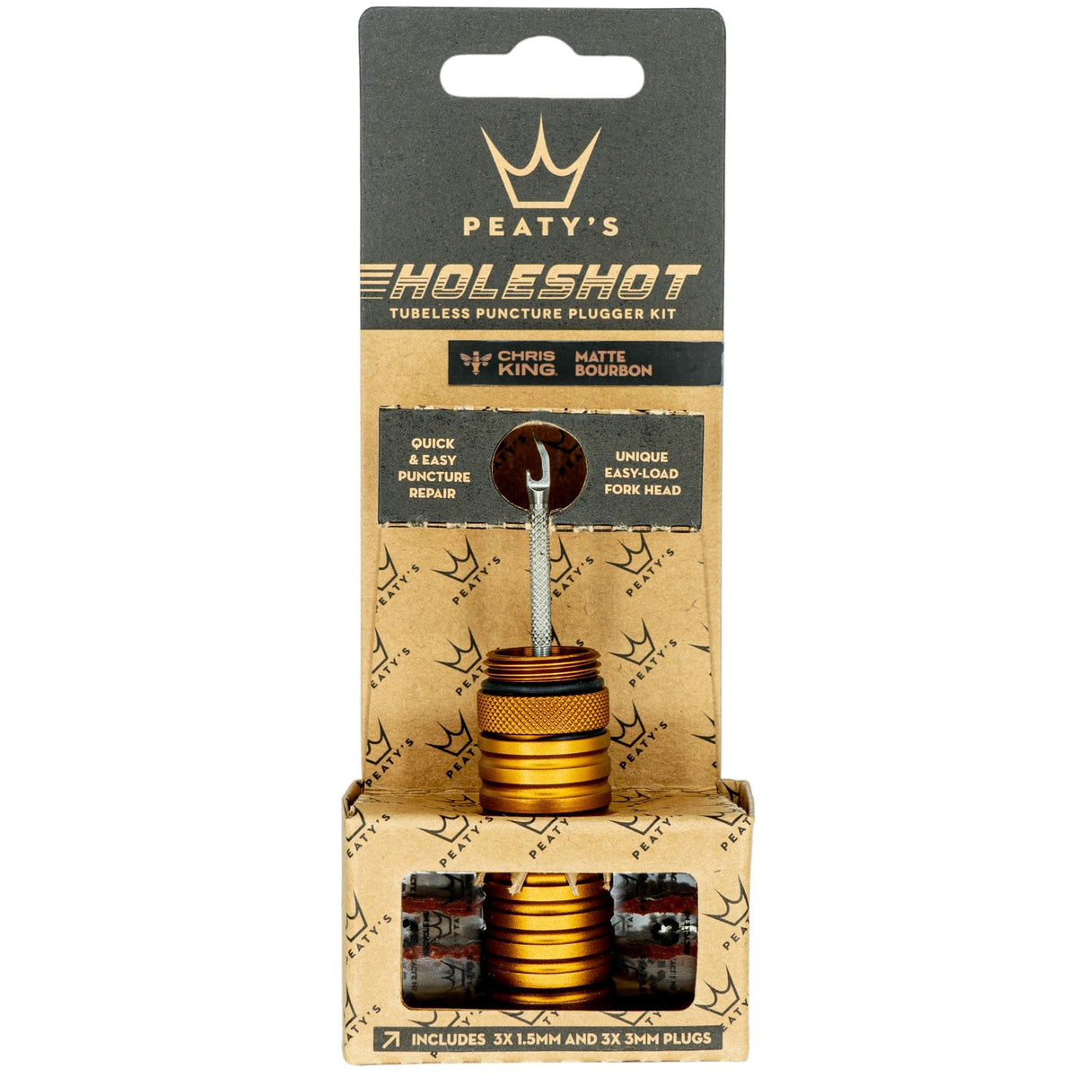 Peaty's Holeshot Tubeless Puncture Plugger Kit Bourbon / Single