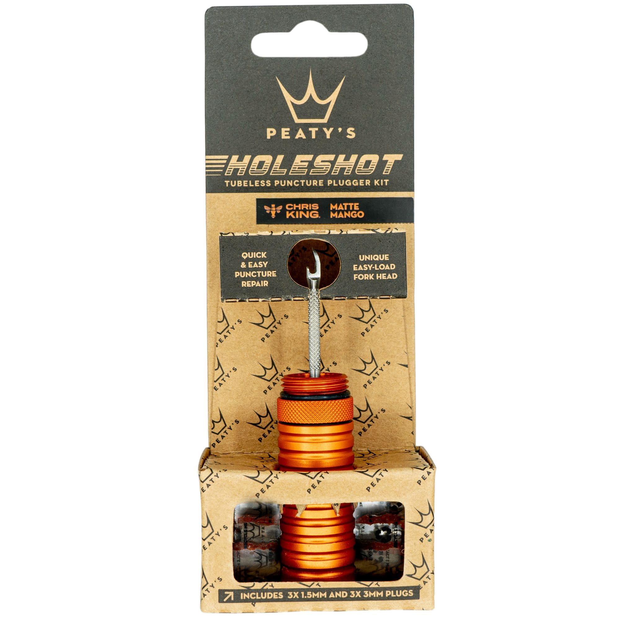 Peaty's Holeshot Tubeless Puncture Plugger Kit Mango / Single
