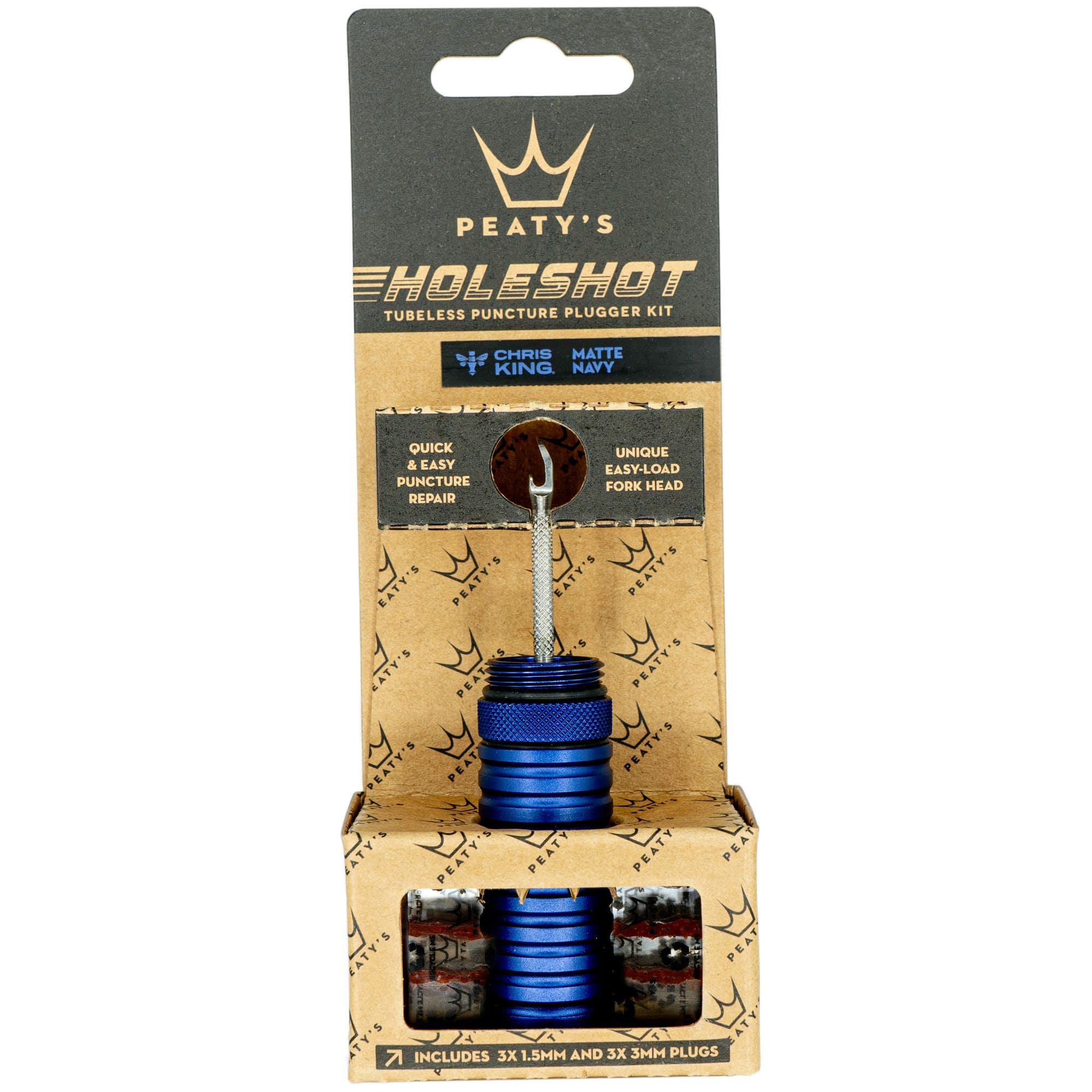 Peaty's Holeshot Tubeless Puncture Plugger Kit Navy / Single
