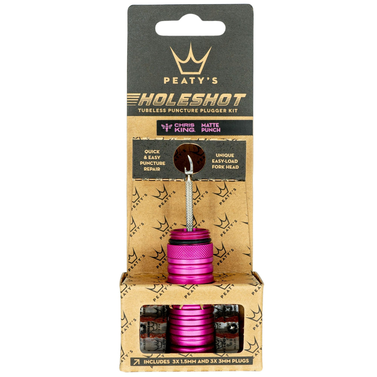 Peaty's Holeshot Tubeless Puncture Plugger Kit Punch / Single