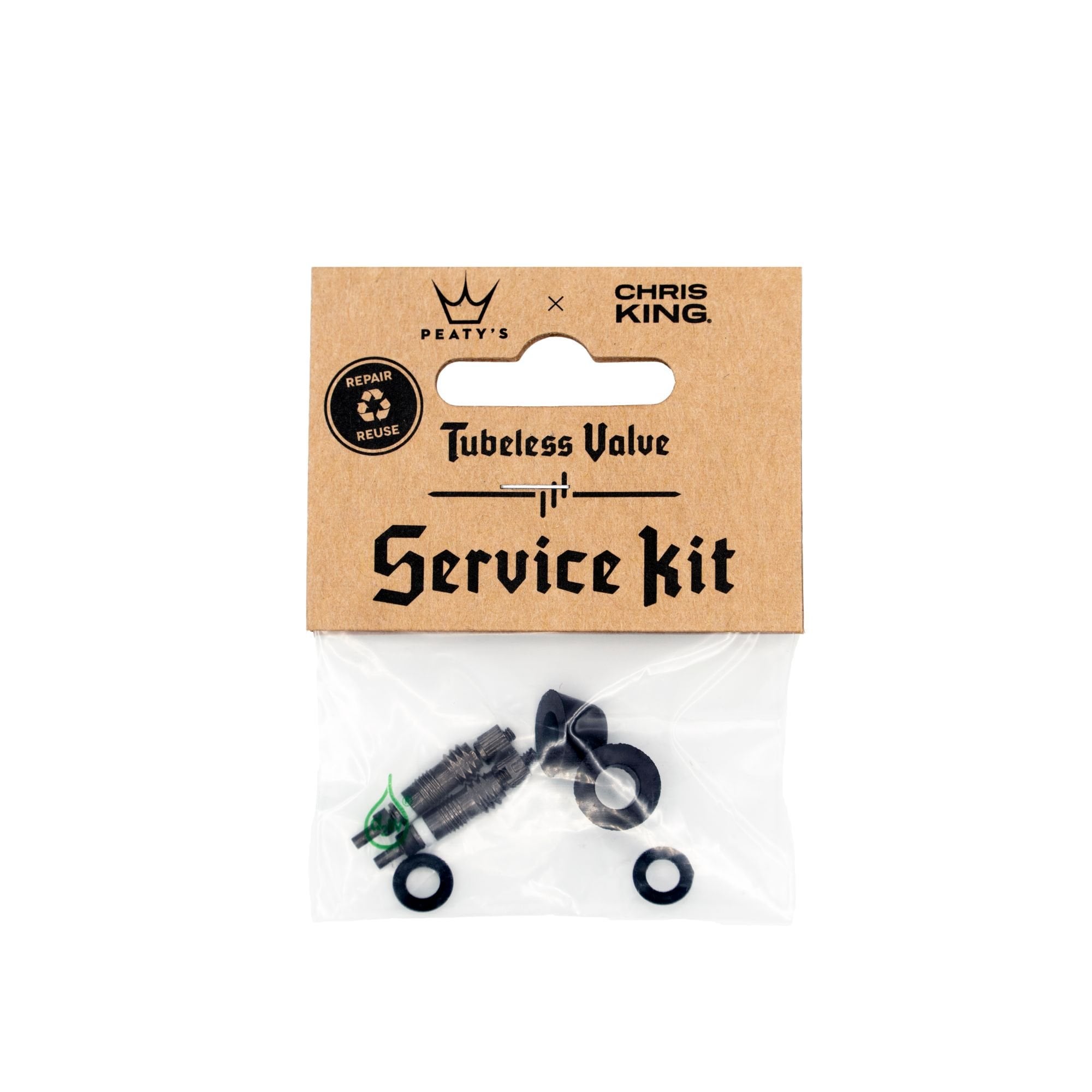 Peaty's x Chris King Tubeless Valve Service Kit Black