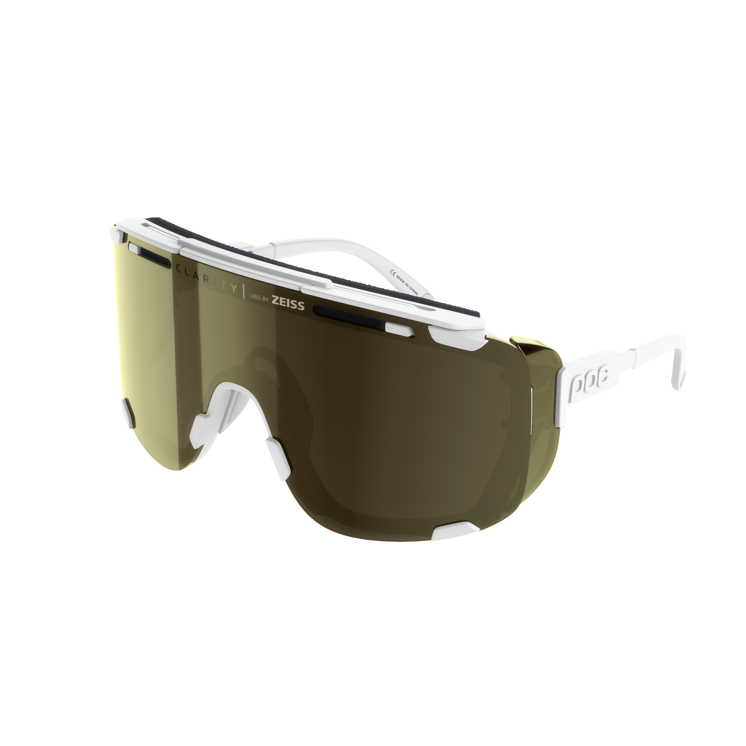 POC Devour Glacial Glasses Hydrogen White / Clarity Universal/Sunny Gold