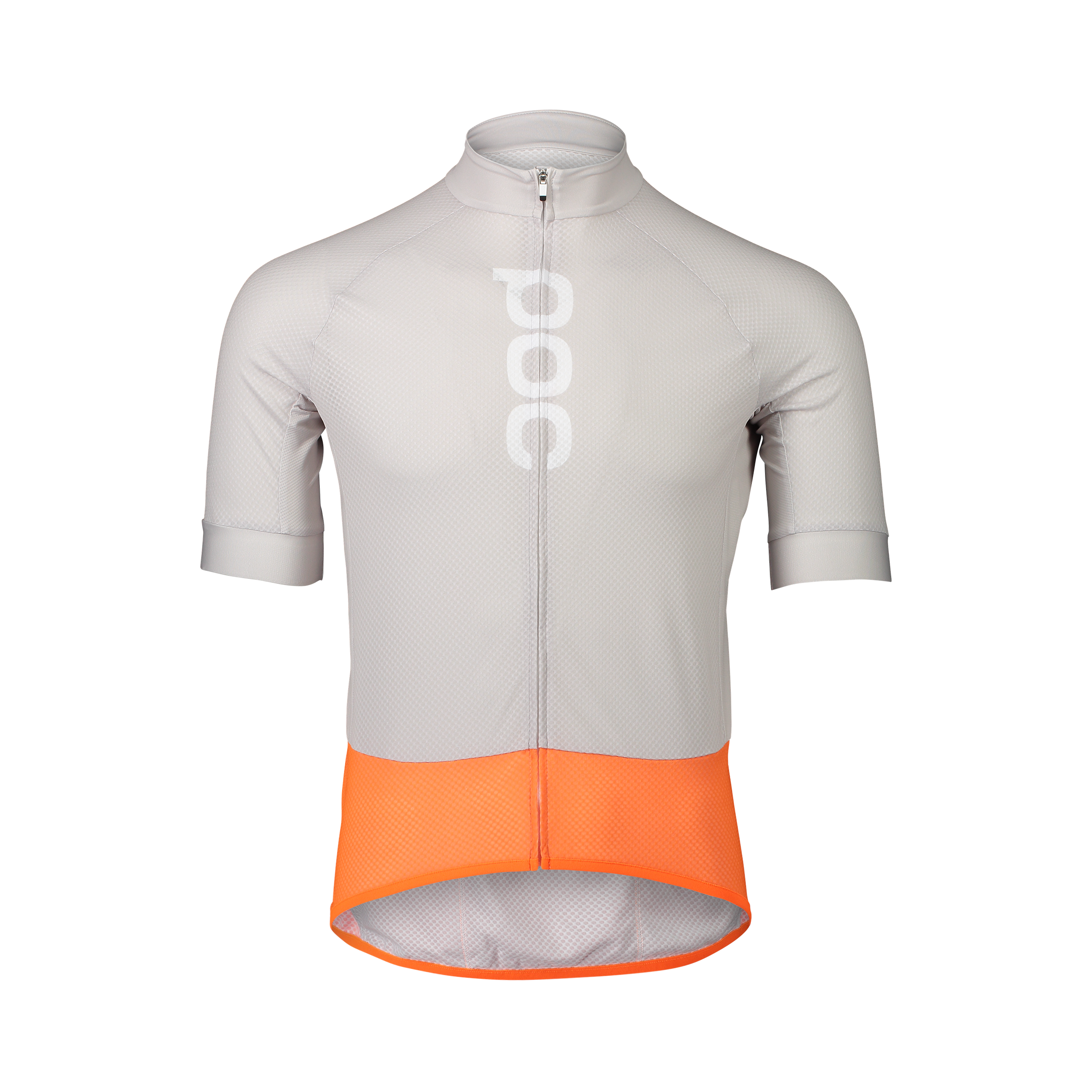 POC Men's Essential Road Logo Jersey Zink Orange/Granite Grey / XS