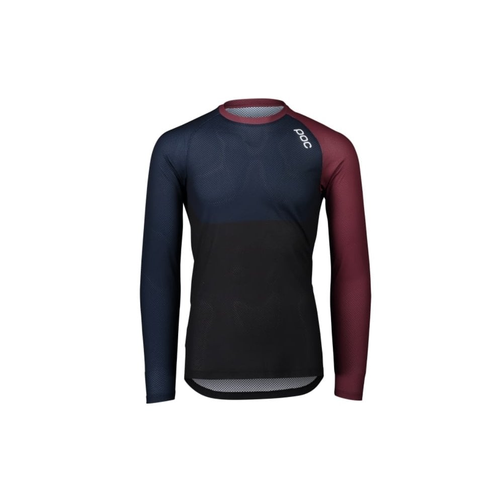 POC MTB Pure LS Jersey Turmaline Navy/Axinite Brown / M