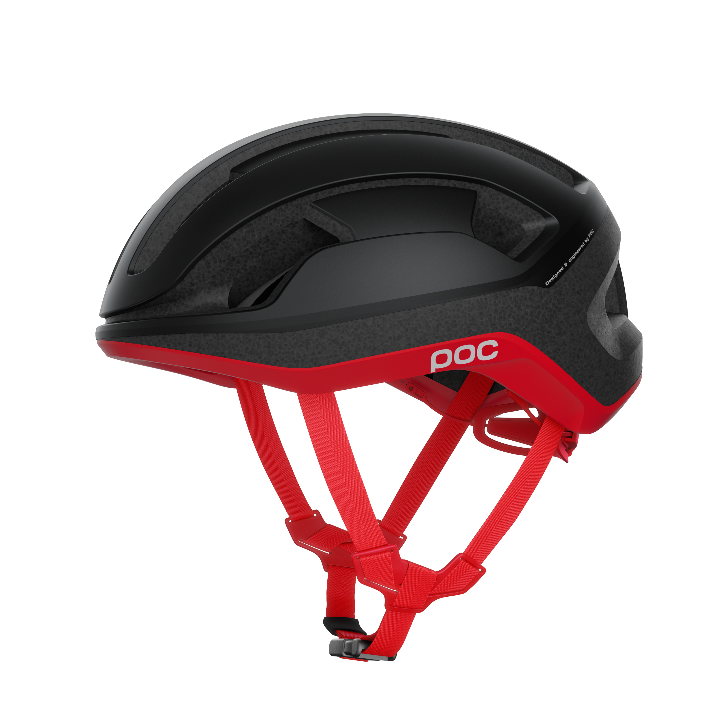 POC Omne Lite Helmet Uranium Black/Prismane Red Matt / S/50-56cm