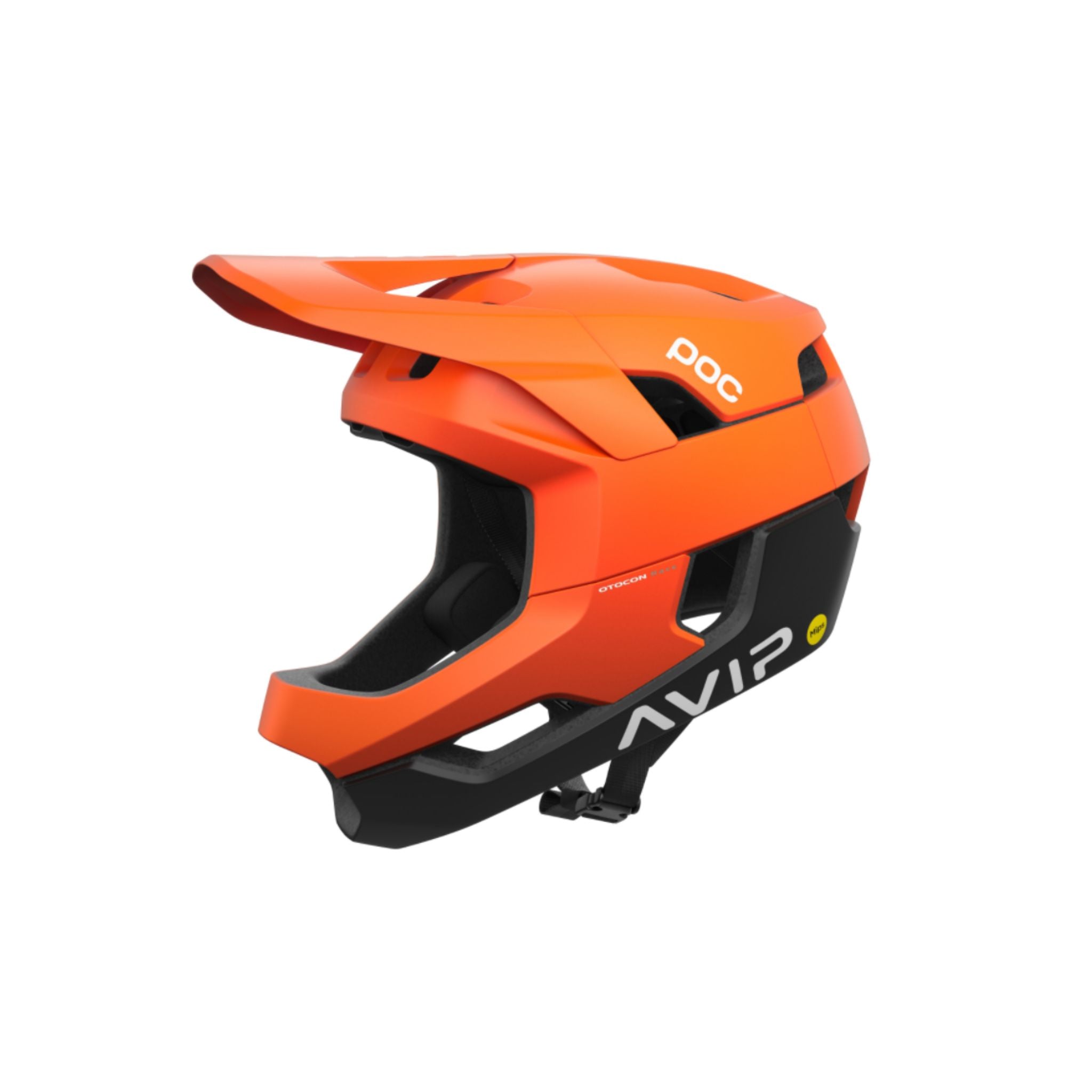 POC Otocon Race MIPS Helmet Fluorescent Orange AVIP/Uranium Black Matt / S/51-54cm