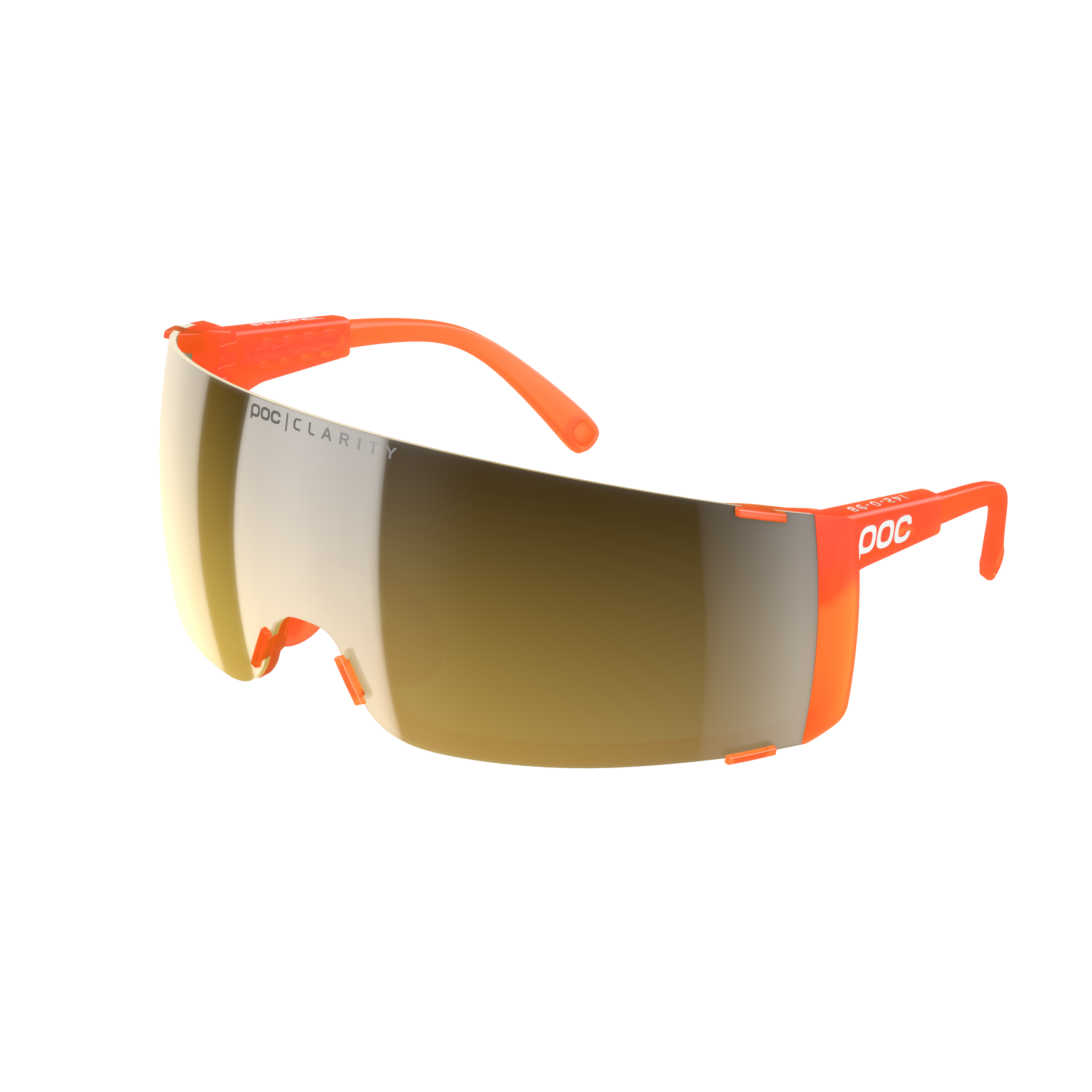 POC Propel Glasses Fluorescent Orange Translucent / Clarity Road/Sunny Gold