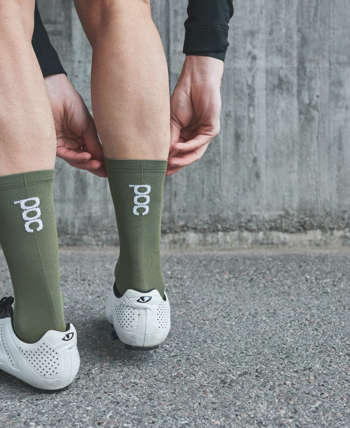 POC Vivify Sock Long Epidote Green / Small/37-39