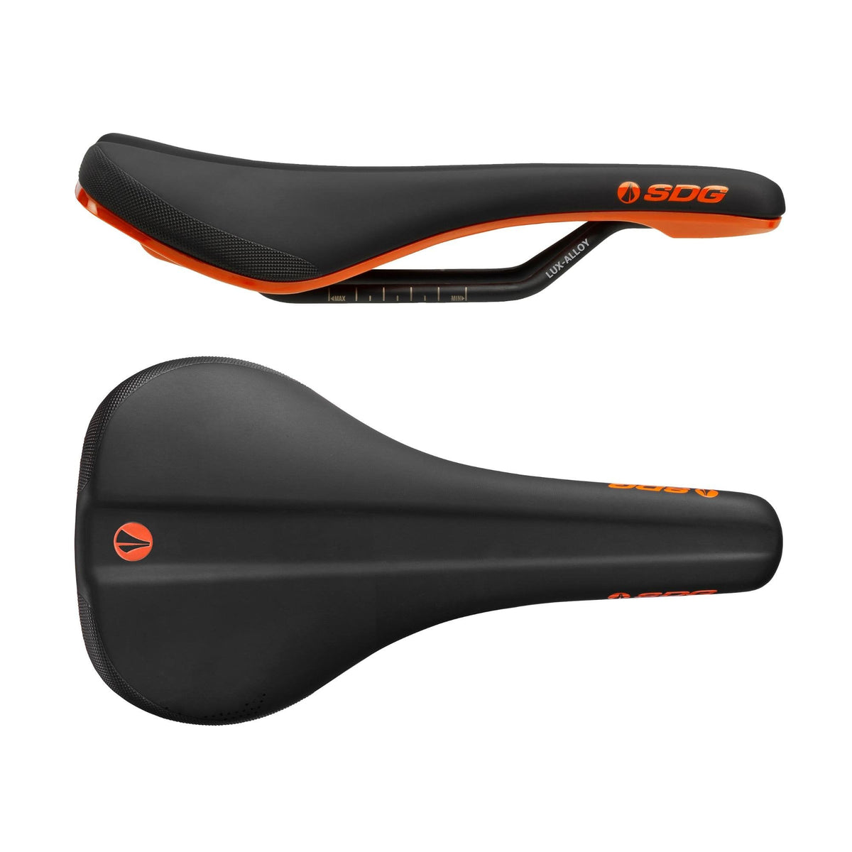 SDG Bel Air 3.0 LUX Alloy Rail Saddle Orange
