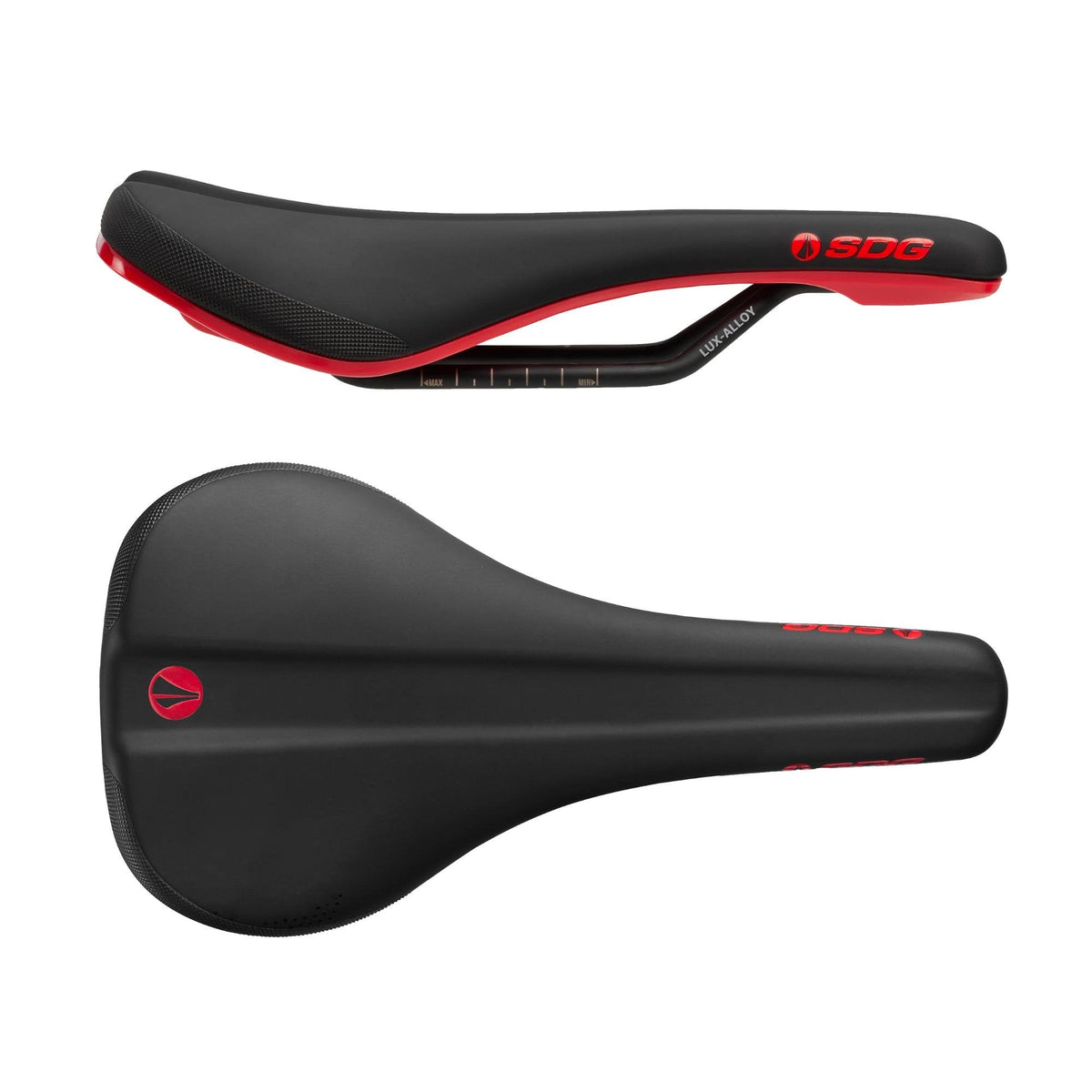 SDG Bel Air 3.0 LUX Alloy Rail Saddle Red
