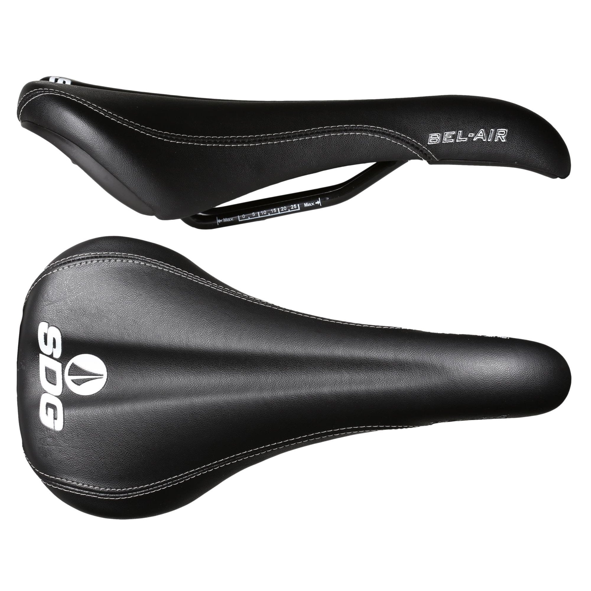 SDG Bel Air Steel Rail Saddle Black/Black