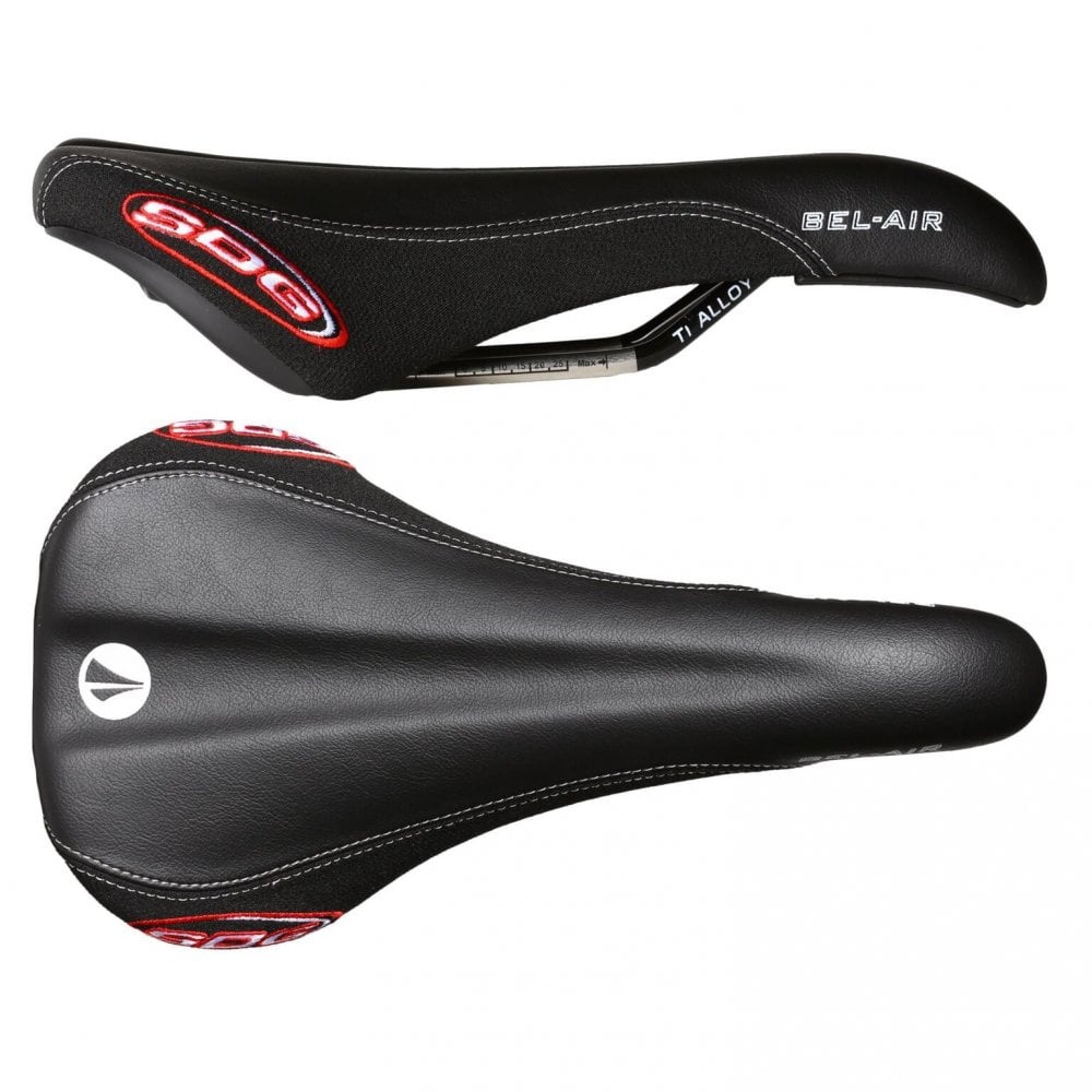 SDG Bel Air Ti-Alloy Rail Saddle Black MF/Black