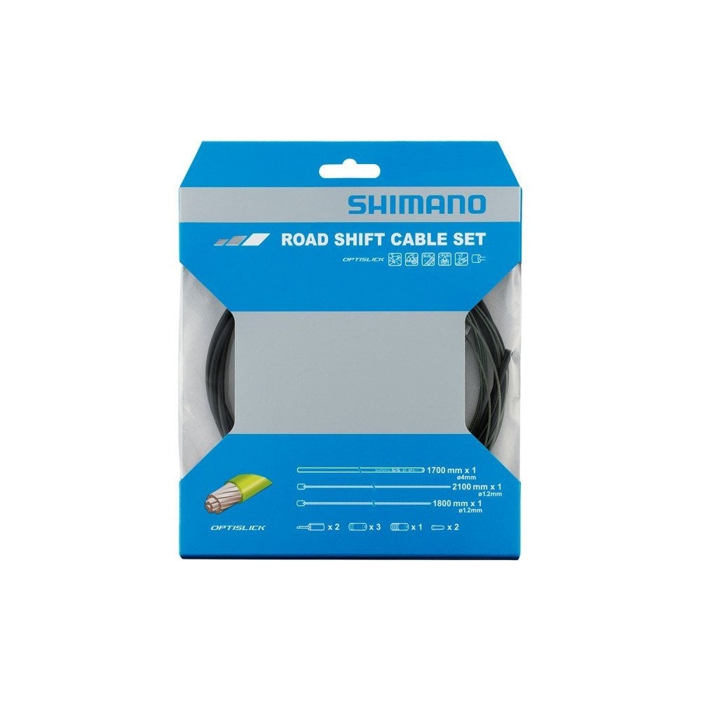 Shimano 105 5800 / Tiagra 4700 Road gear cable set, Optislick coated inners Black