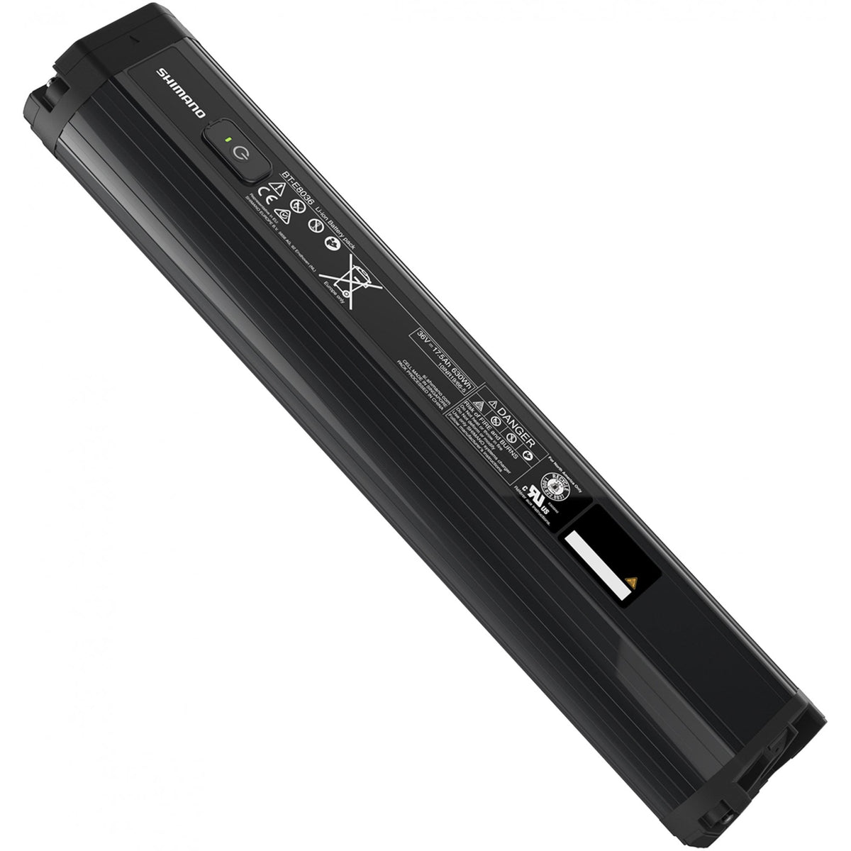 Shimano BT-E8036 STEPS battery 630 Wh, frame down tube integrated mount