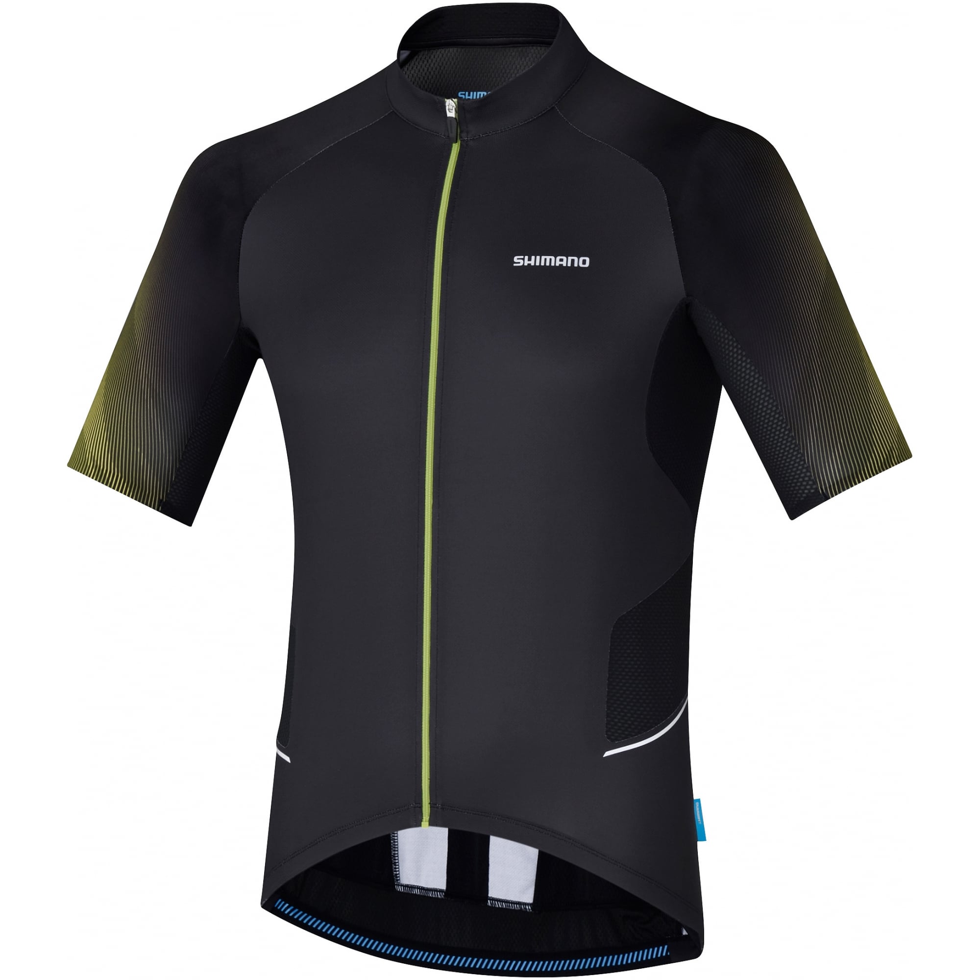 Shimano Clothing Men's Mirror Cool Jersey Black / Yellow / L