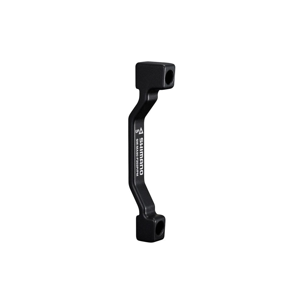 Shimano Disc Brake Mount Adapter M985 Black / Front Post / 180mm to 203mm