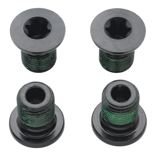 Shimano Gear Fixing Bolt M8x9 - Lot De 4 Vis Pour Plateau FC-M8000, 11 Vitesses, Noir
