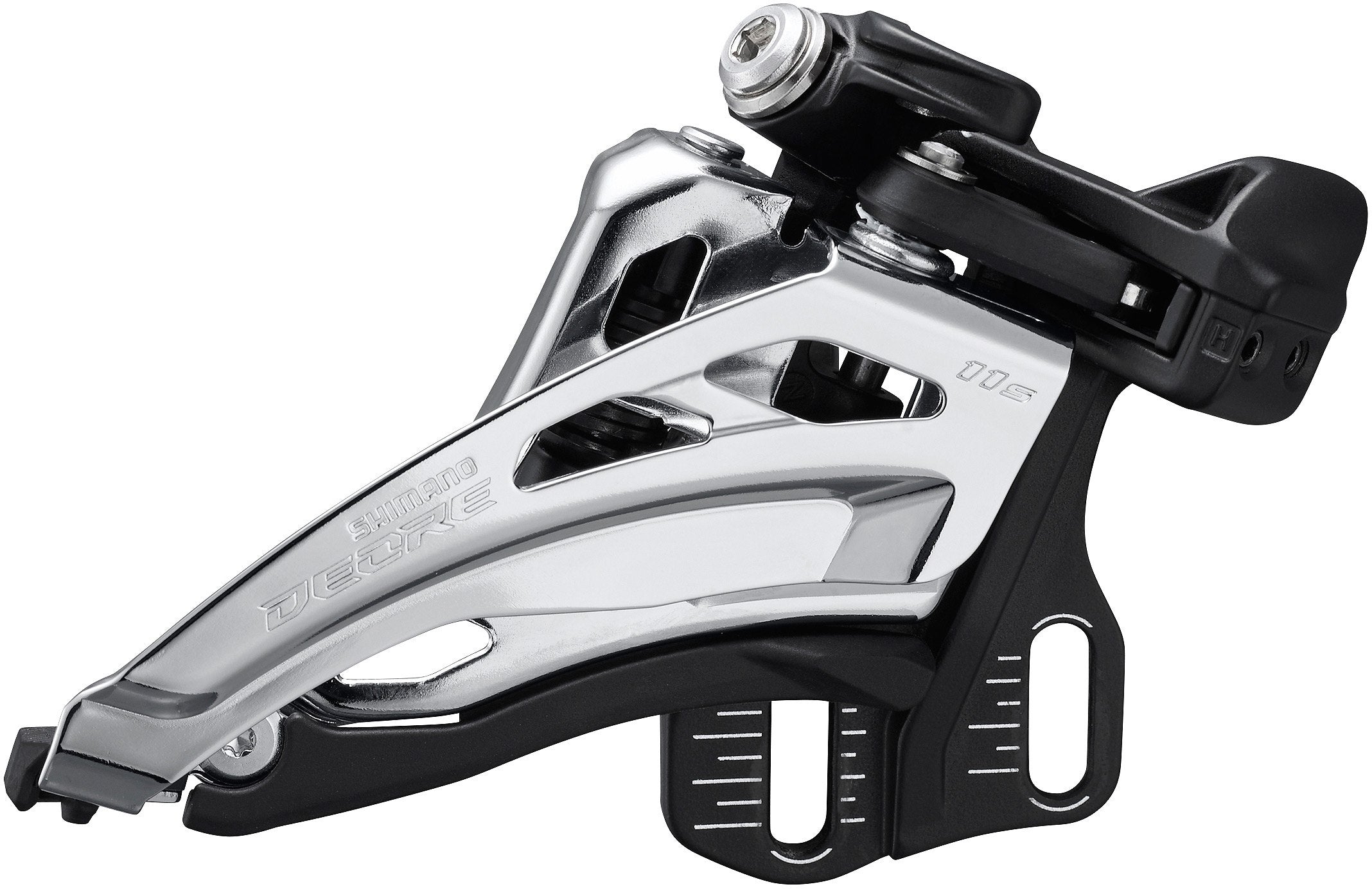 Shimano FD-M5100 Deore 11 Speed Double Front Mech Silver/Black / Double / E-Type - Side Swing