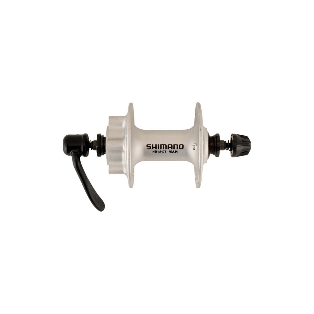 Shimano HB-M475 disc front hub 6-bolt silver 36 hole Silver / 36H, 6-bolt