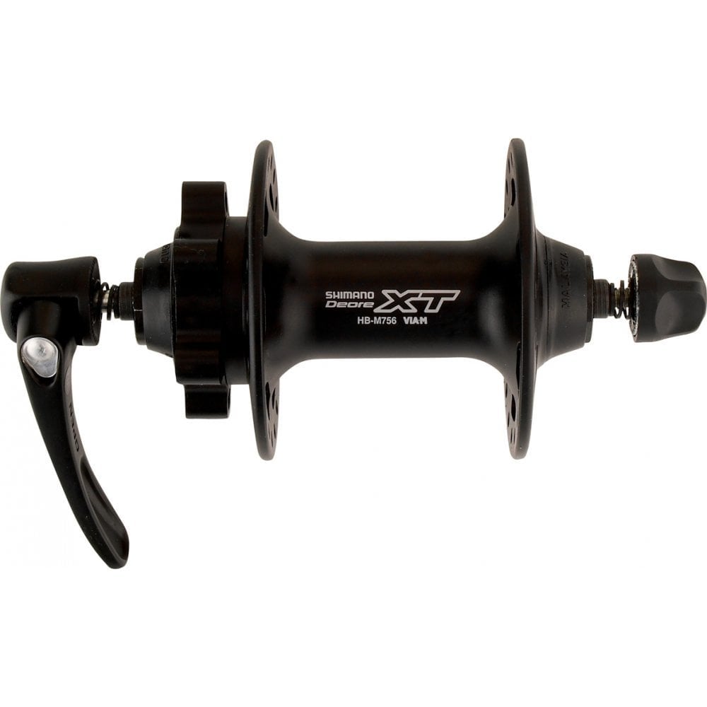 Shimano HB-M756 XT disc front hub 6-bolt hole black Black / 32H, 6-bolt
