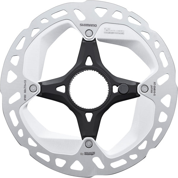 Shimano STEPS RT-EM810 Centre-Lock Ice Tech Disc Brake Rotor Silver / 160mm