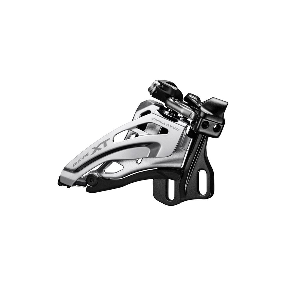 Shimano XT M8020 11spd Front Mech Double Black / E double front derailleur, E-type, side swing, front pull