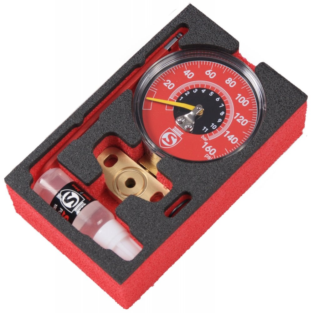 Silca-Super Pista Gauge HP 160PSI Red