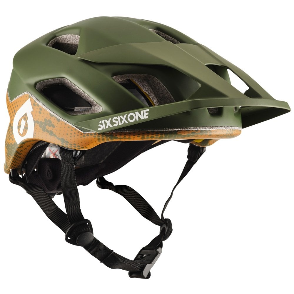 SixSixOne Summit Mips Helmet Digi Green / XS/S